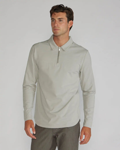 LUX Long Sleeve Zip Polo