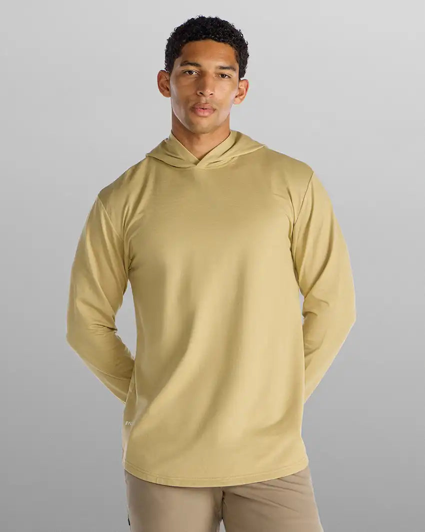 Hooded Drop-Cut Long Sleeve