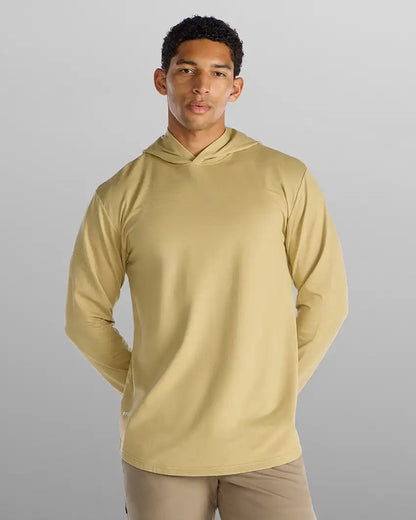 Hooded Drop-Cut Long Sleeve