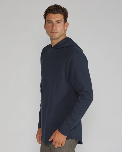 Thermal Hooded Drop-Cut Long Sleeve