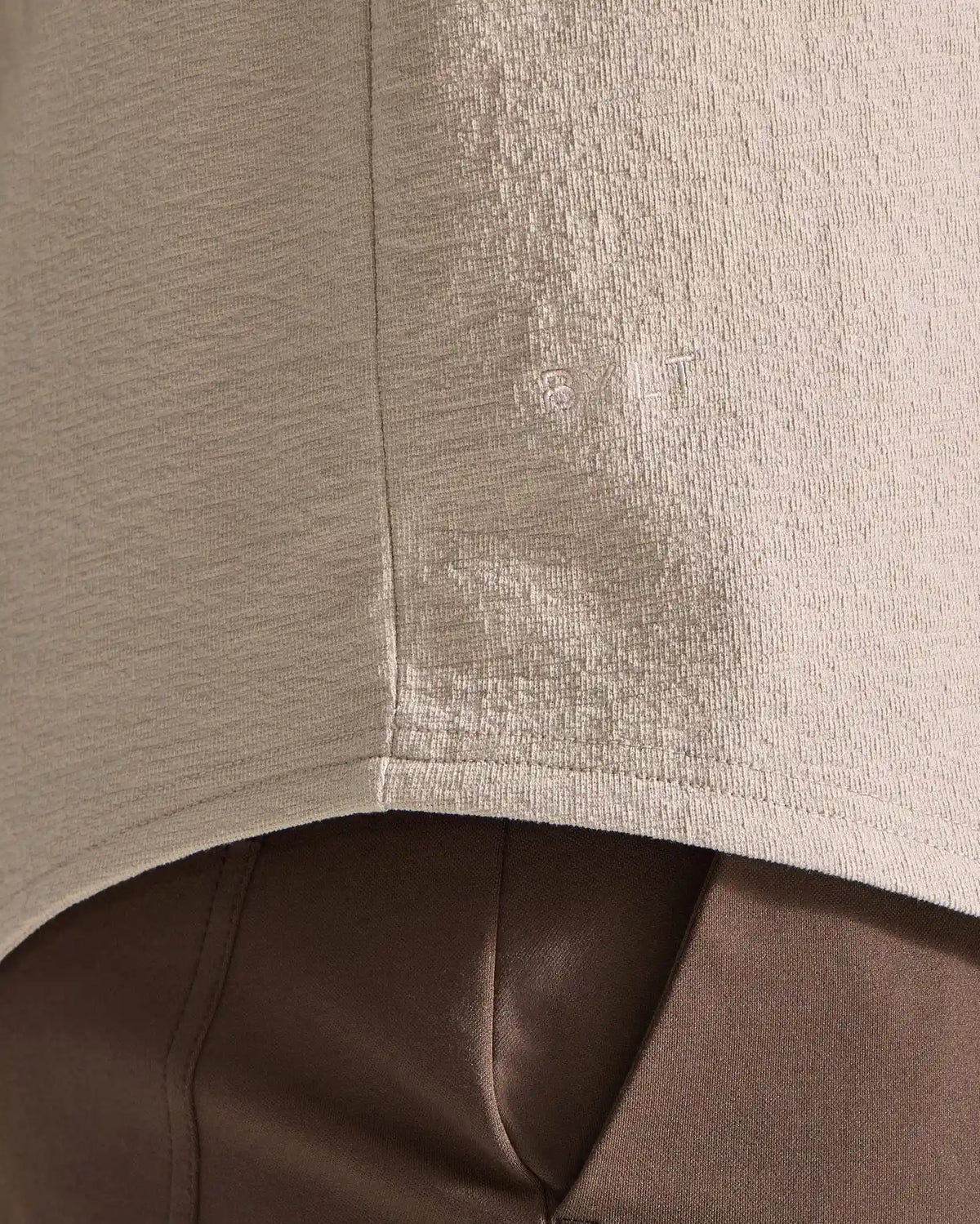 Slub Short Sleeve Drop-Cut