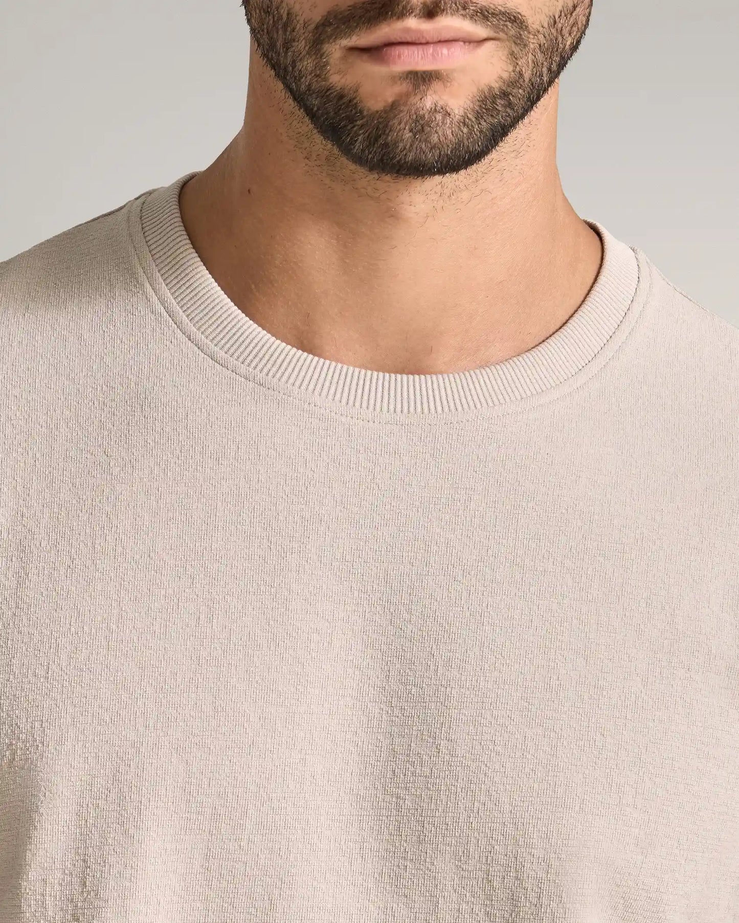 Slub Short Sleeve Drop-Cut
