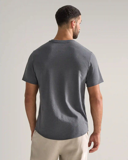 Slub Short Sleeve Drop-Cut