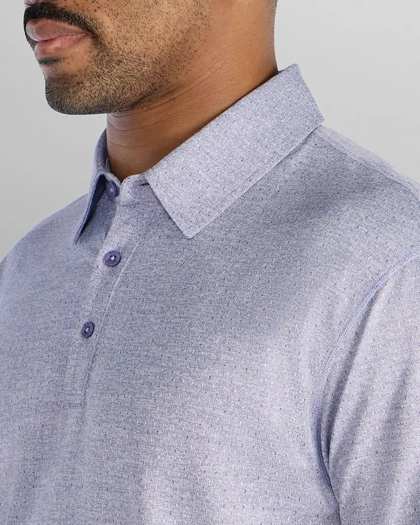 Heather Printed Polo
