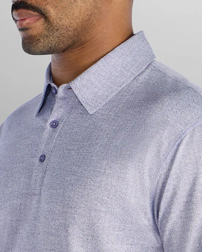 Heather Printed Polo