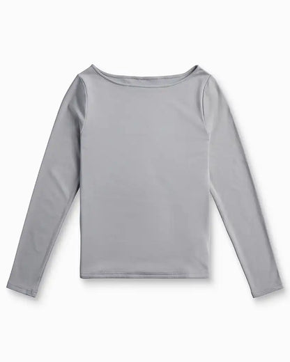 Drift Fitted Boat Neck Long Sleeve