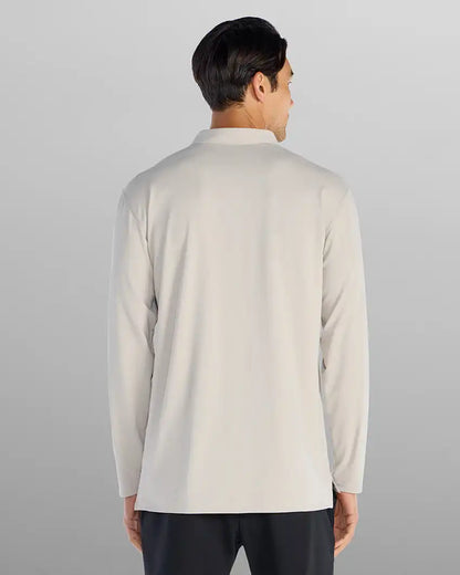 Pulse Long Sleeve Split-Hem Polo