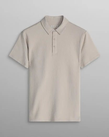 Slub Split Hem Polo