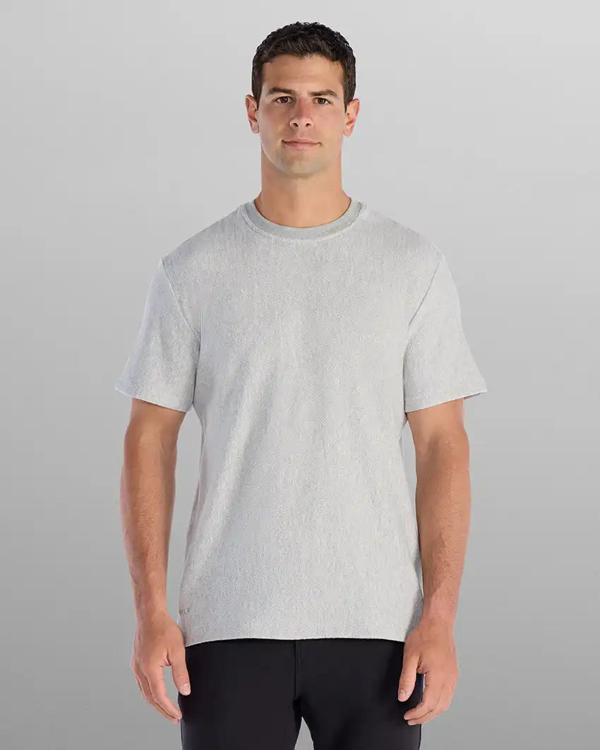Brushed Herringbone Box Tee