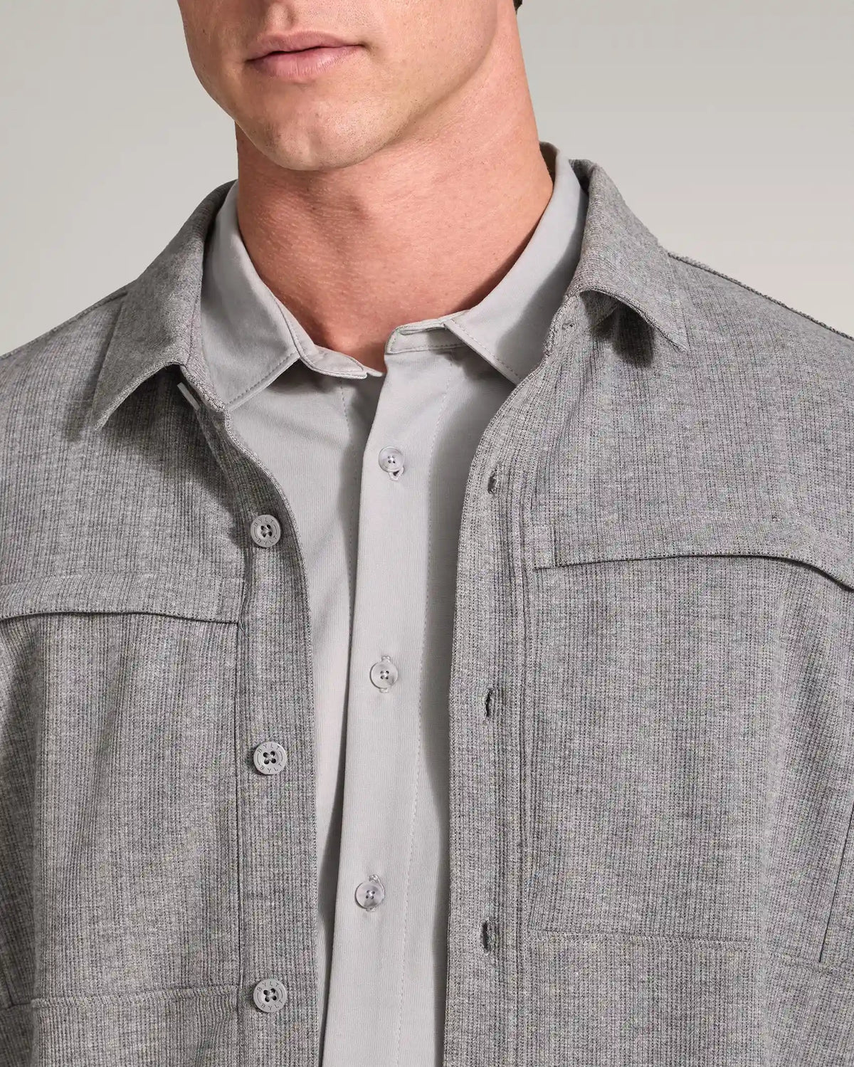 Framework Textured Knit Overshirt