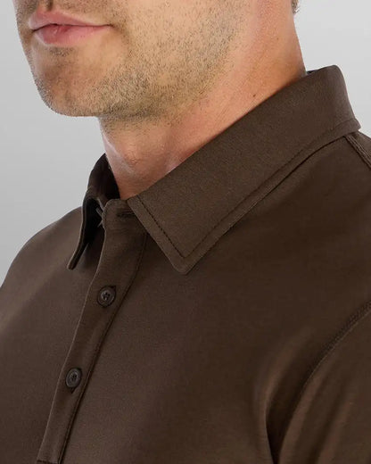 Drop-Cut Long Sleeve: LUX Polo