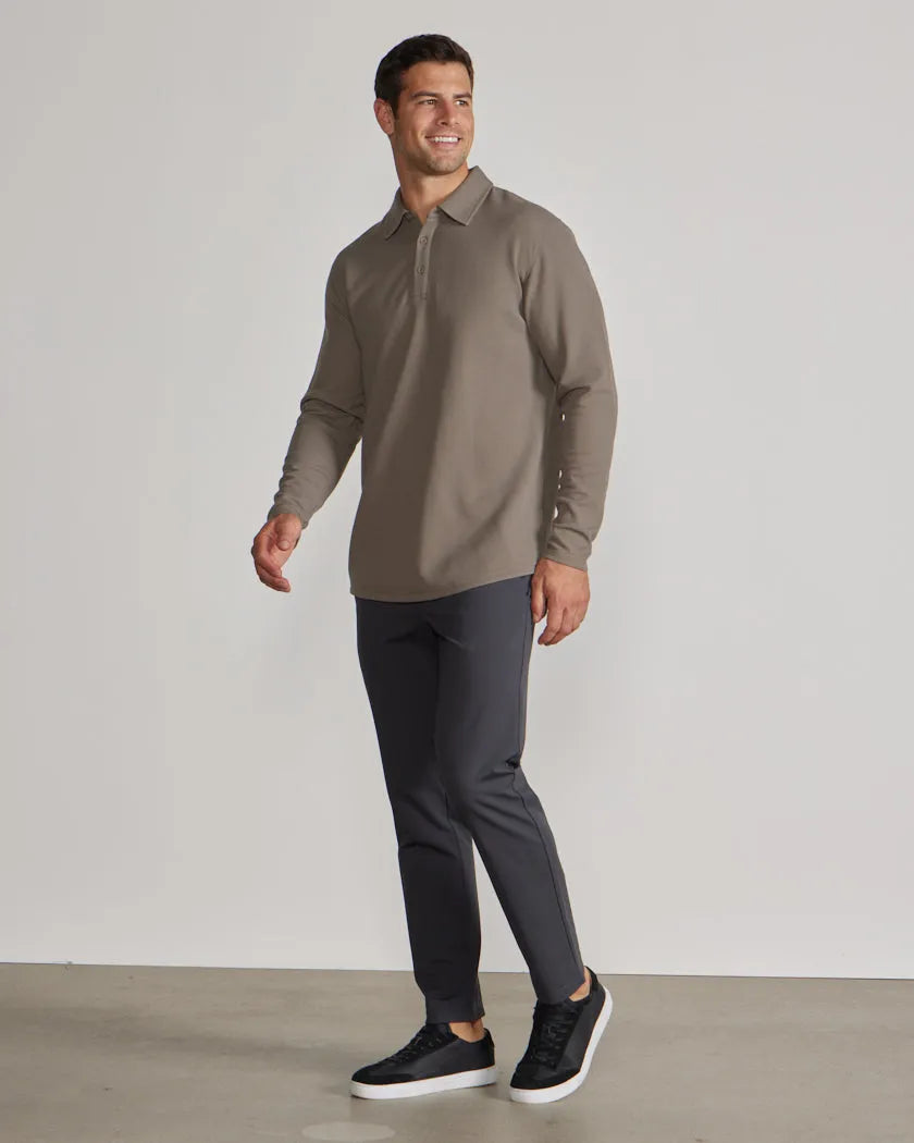 Thermal Long Sleeve Polo