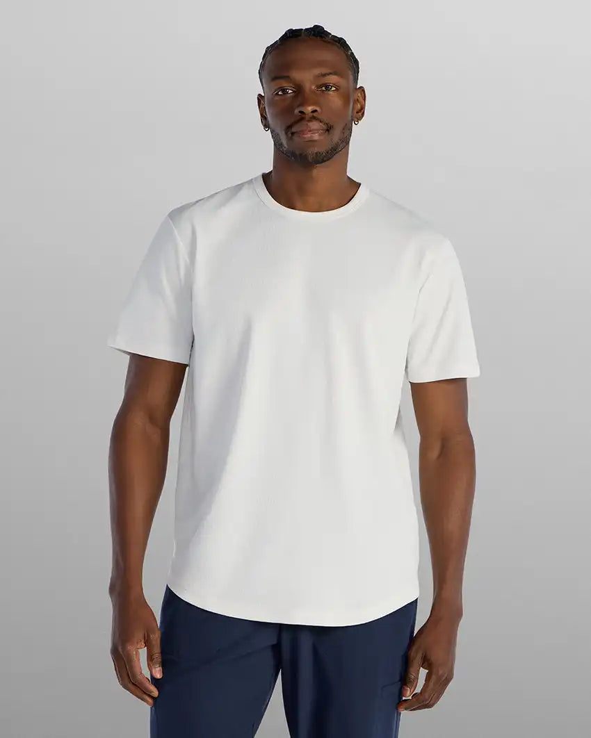 Adaptive Micro Waffle Short Sleeve Drop-Cut