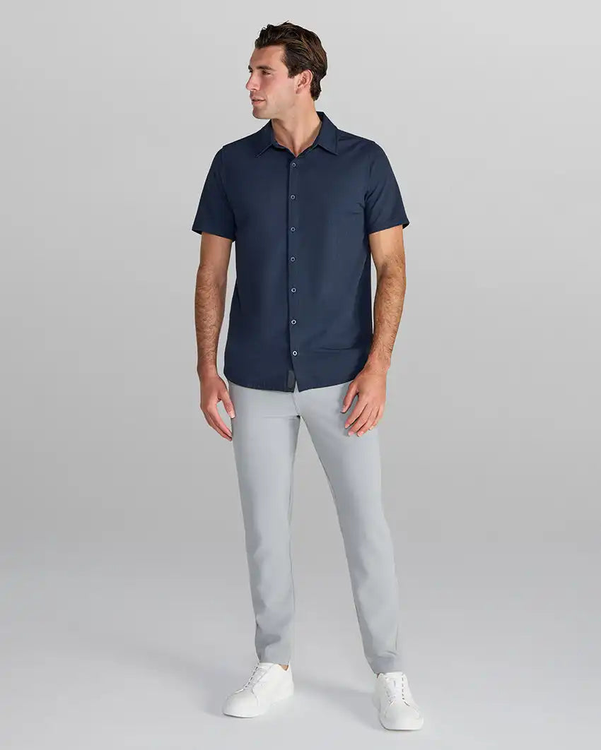Seersucker Short Sleeve Button Down