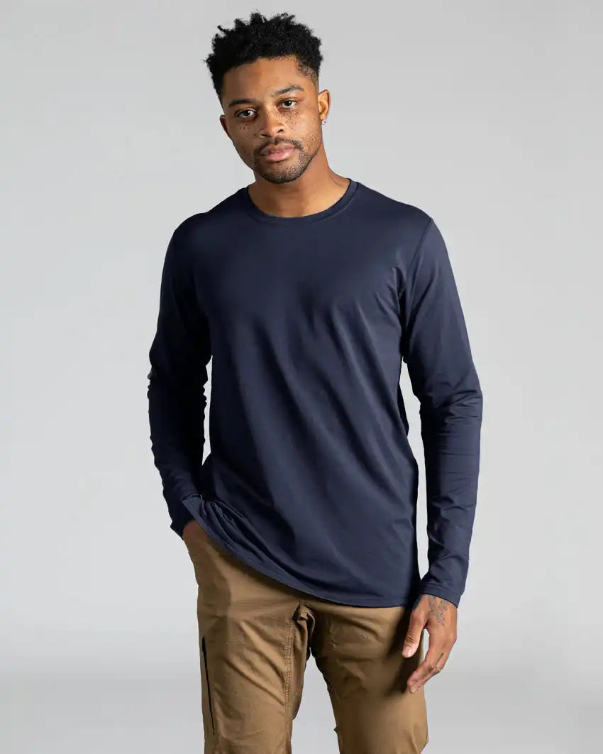 Long Sleeve: BYLT Signature Split Hem