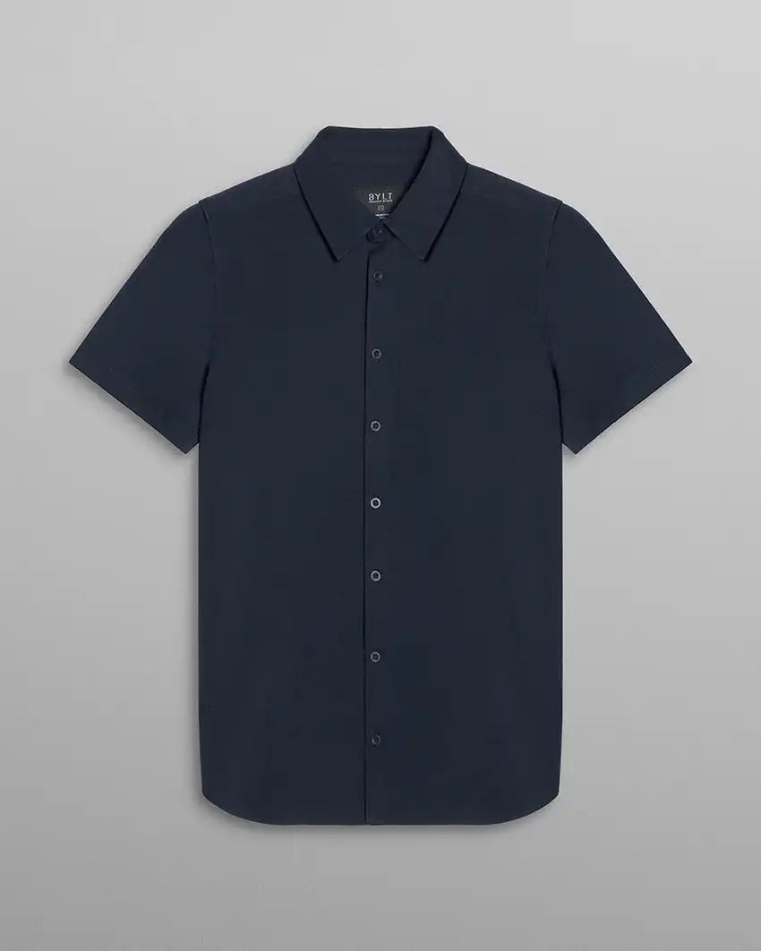 SoftBlend Short Sleeve Button Down