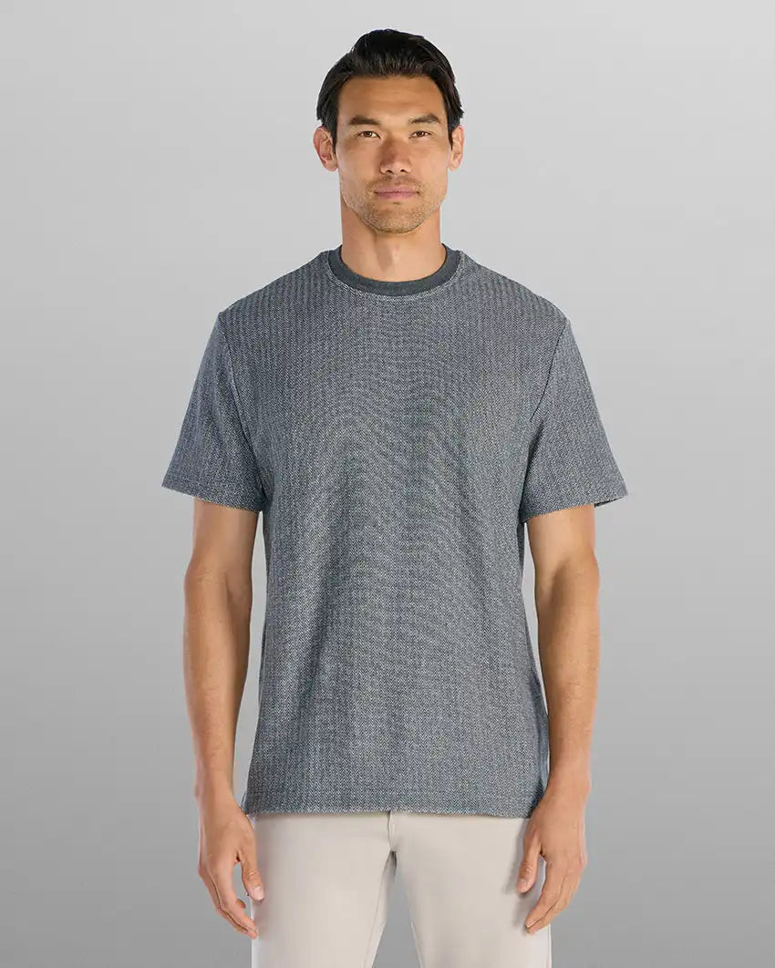 Brushed Herringbone Box Tee