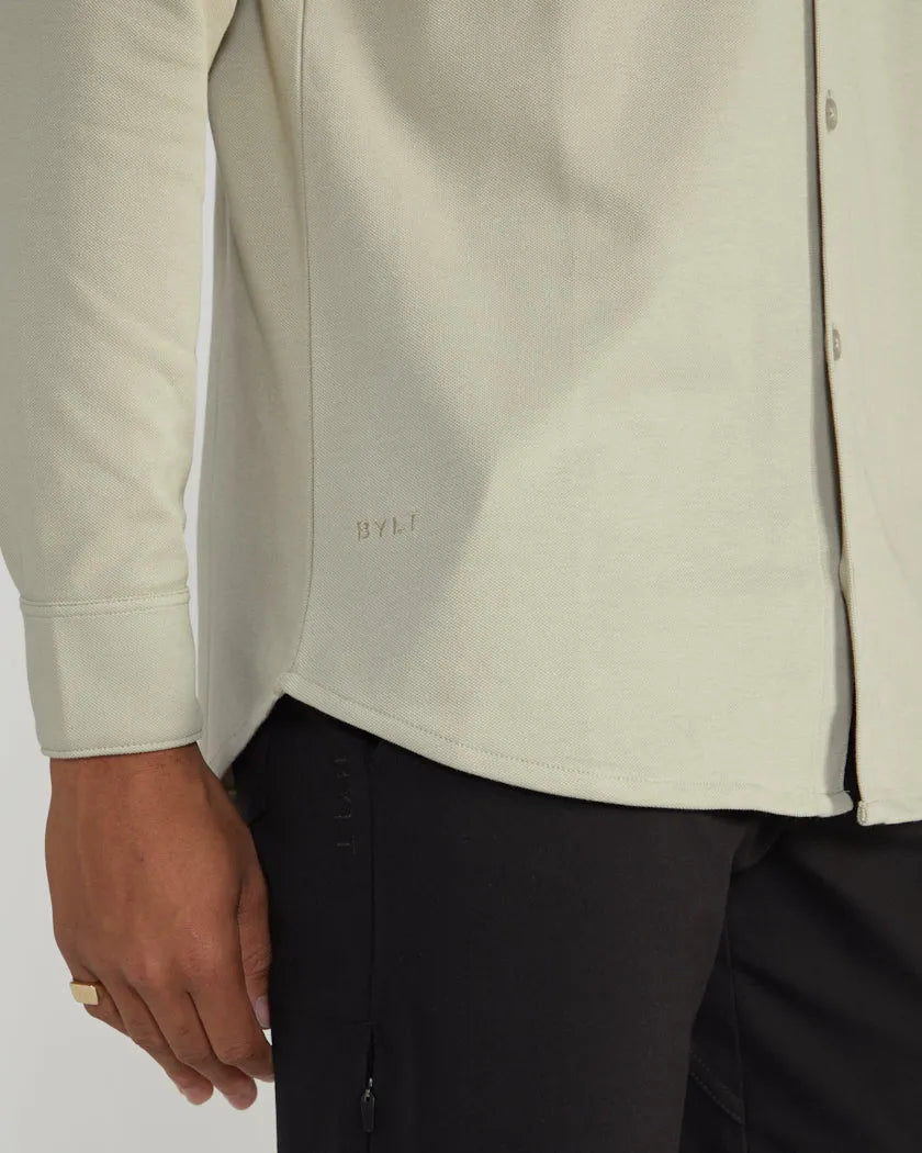 Bayside Oxford Long Sleeve Button Down