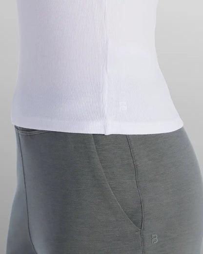 Modal Micro Rib Fitted Short Sleeve