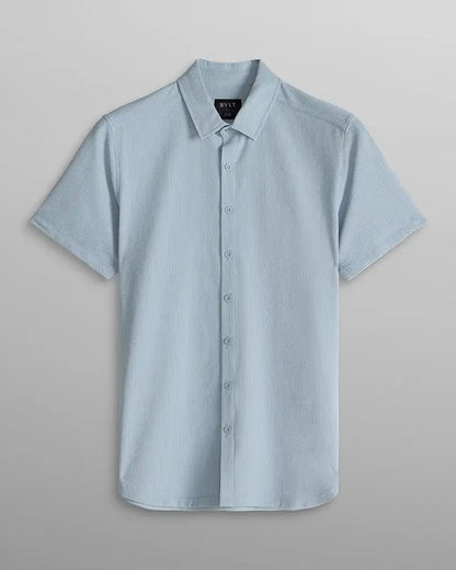 Seersucker Short Sleeve Button Down