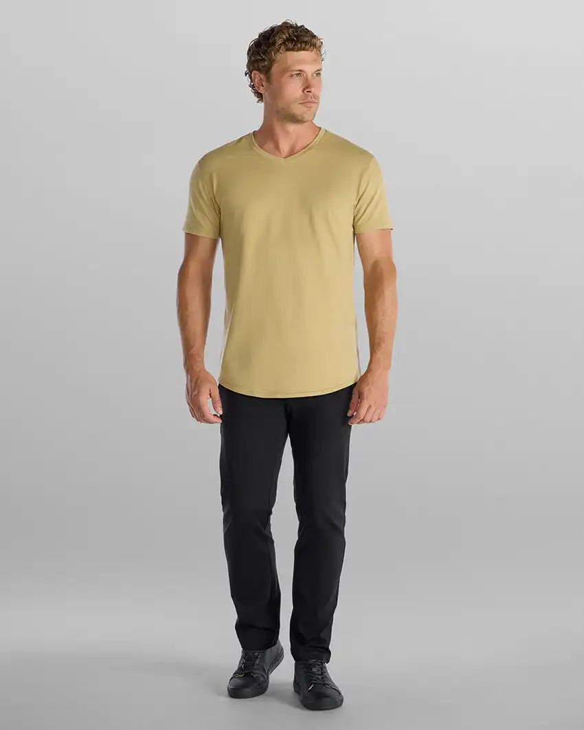 Drop-Cut V-Neck: BYLT Signature