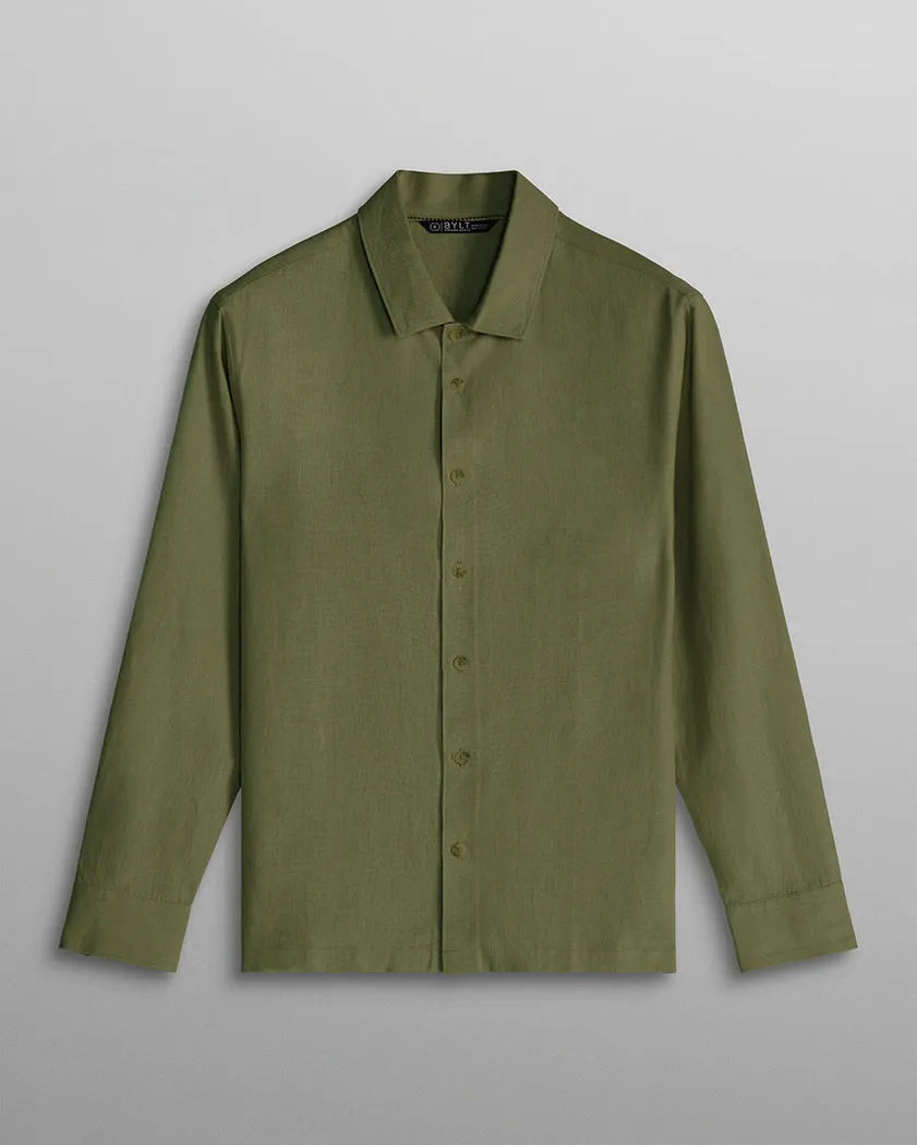 Back to Basics Linen Long Sleeve Button Down