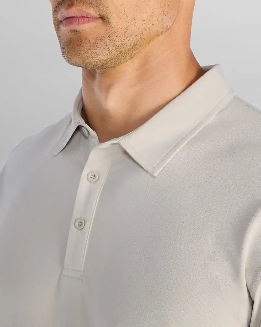 Pulse Long Sleeve Split-Hem Polo