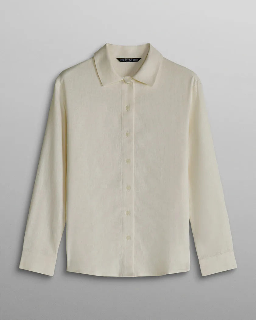 Women's Back to Basics Linen Button Down