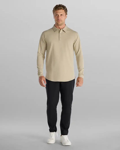 Drop-Cut Long Sleeve: LUX Polo