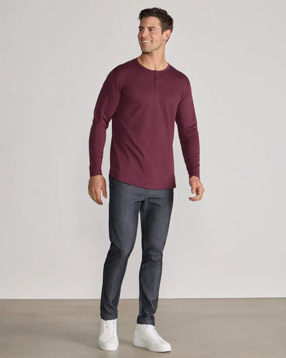 Cotton Long Sleeve Henley