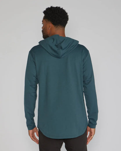 Hooded Drop-Cut Long Sleeve