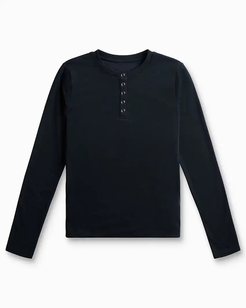 Drift Fitted Henley Long Sleeve