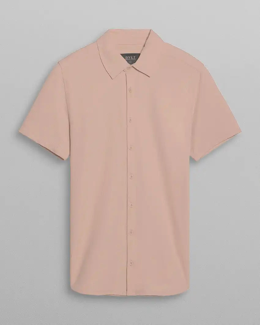 Seersucker Short Sleeve Button Down