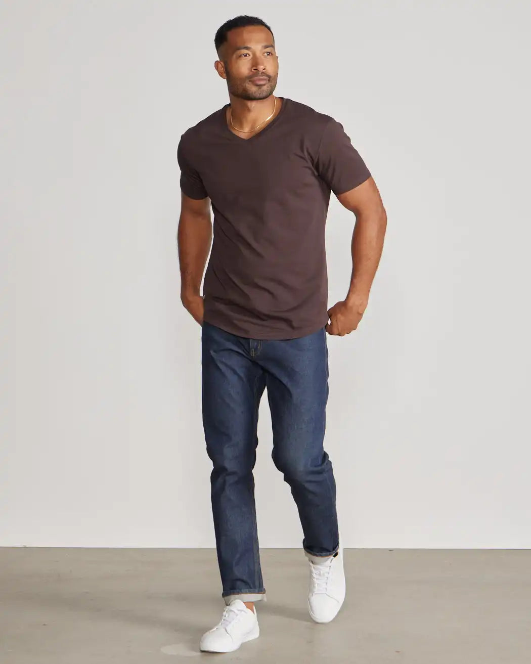 Drop-Cut V-Neck: LUX