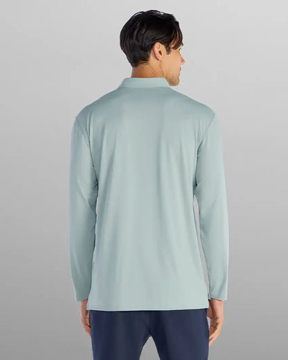 Pulse Long Sleeve Split-Hem Polo