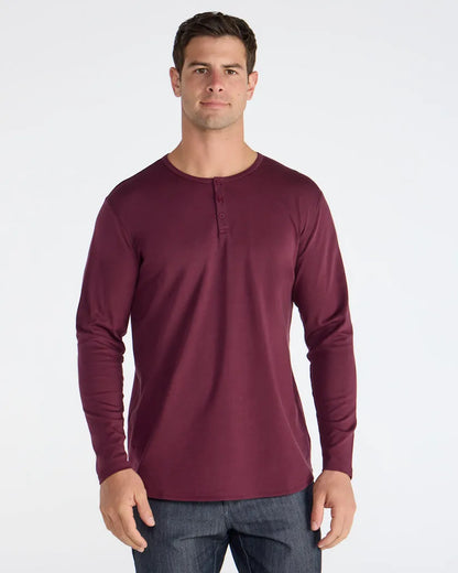 Cotton Long Sleeve Henley