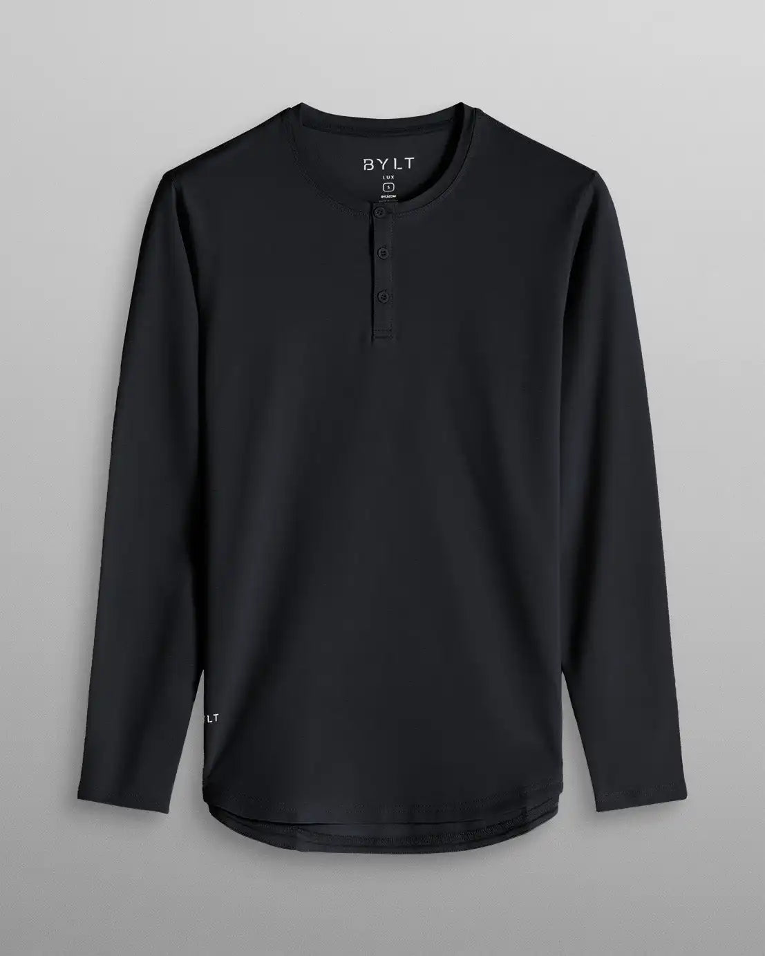Henley Drop-Cut Long Sleeve: LUX