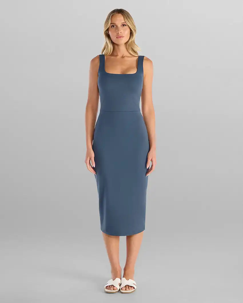 Balm Squareneck Midi Dress