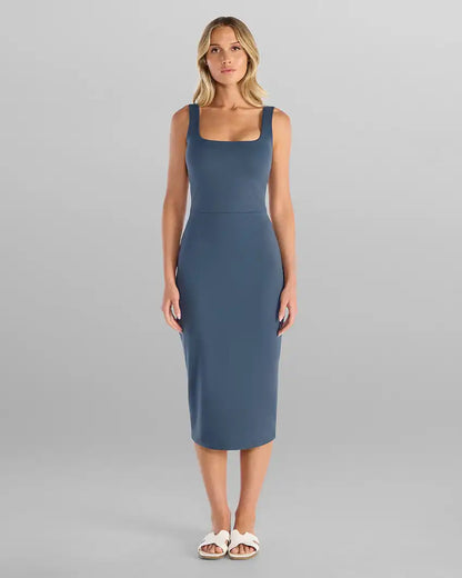 Balm Squareneck Midi Dress