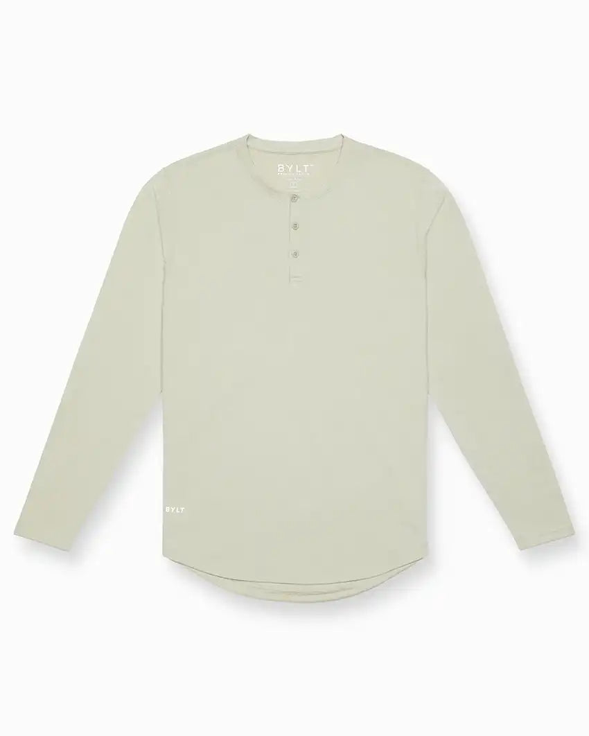 Henley Drop-Cut Long Sleeve: BYLT Signature