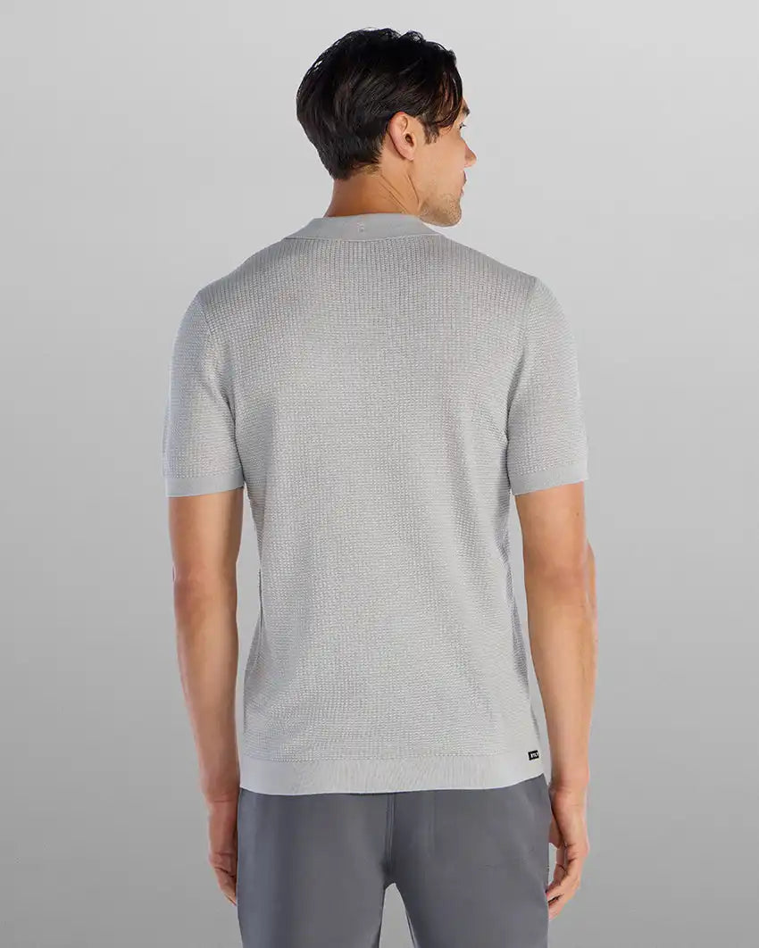 Textured Knit Polo