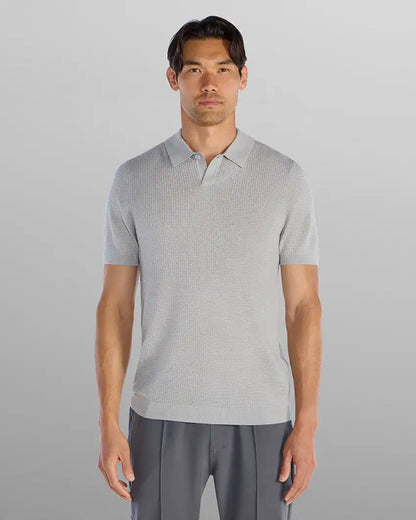 Textured Knit Polo