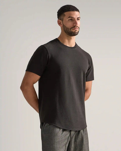 Slub Short Sleeve Drop-Cut
