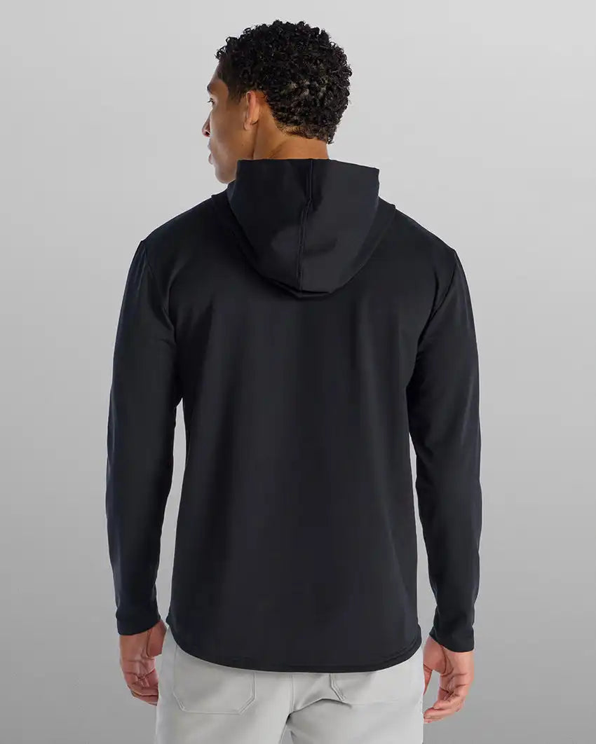 Hooded Drop-Cut Long Sleeve