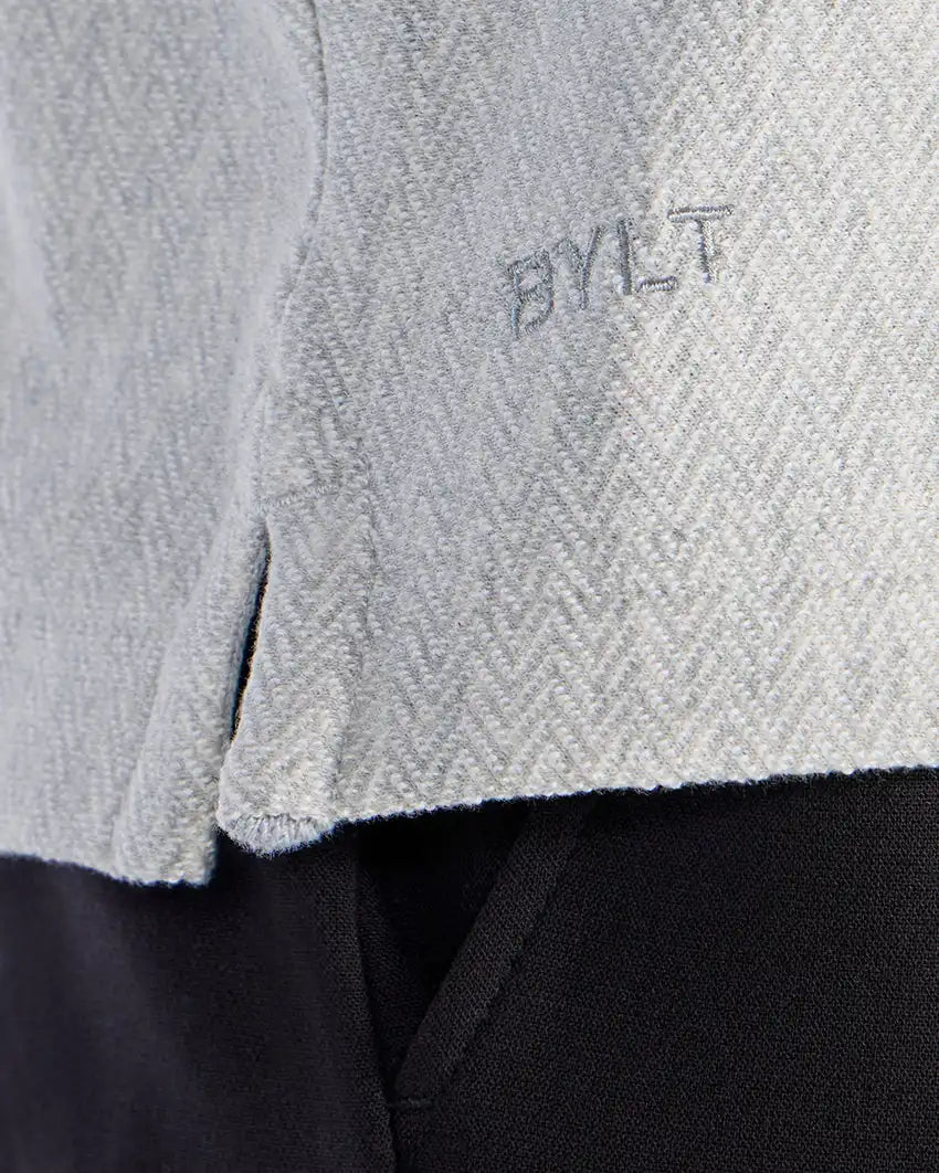 Brushed Herringbone Box Tee