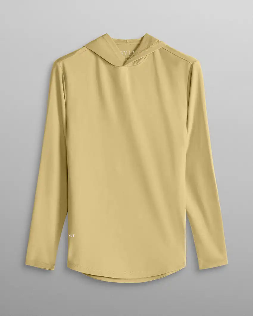 Hooded Drop-Cut Long Sleeve