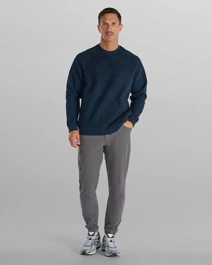 Heavyweight Waffle Crewneck
