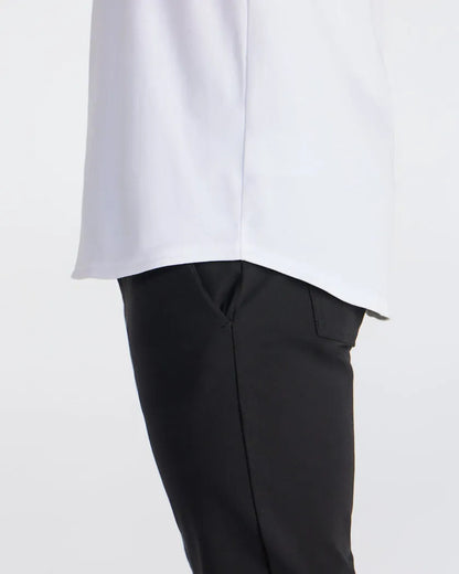 Cotton Short Sleeve Drop-Cut