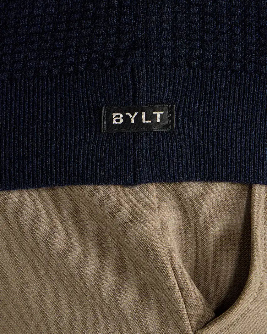 Textured Knit Polo