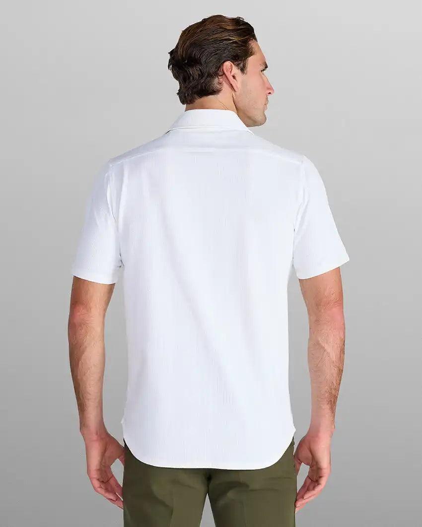 Seersucker Short Sleeve Button Down